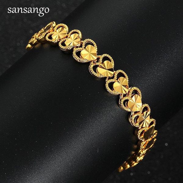 trendy plated 24k gold multi-style punk butterfly heart bracelet curb cuban chain copper bracelets&bangle for no fade, Black
trendy plated 24k gold multi-style punk butterfly heart bracelet curb cuban chain copper bracelets&bangle for no fade, Black