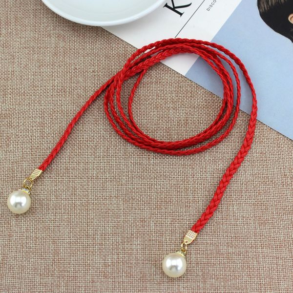 spring and summer women's dress dresspearl dressfashion knot waist chain dress woven waist rope female decorative pearl belt xqtkj, Black;brown
spring and summer women's dress dresspearl dressfashion knot waist chain dress woven waist rope female decorative pearl belt xqtkj, Black;brown