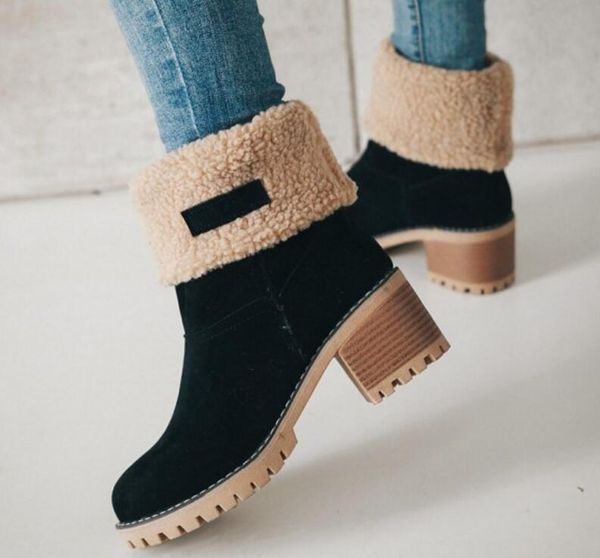 winter women snow boots square high heels ladies chaussure warm fur shoes woman zapatos mujer sapato mid-calf booties xz180051, Black
winter women snow boots square high heels ladies chaussure warm fur shoes woman zapatos mujer sapato mid-calf booties xz180051, Black