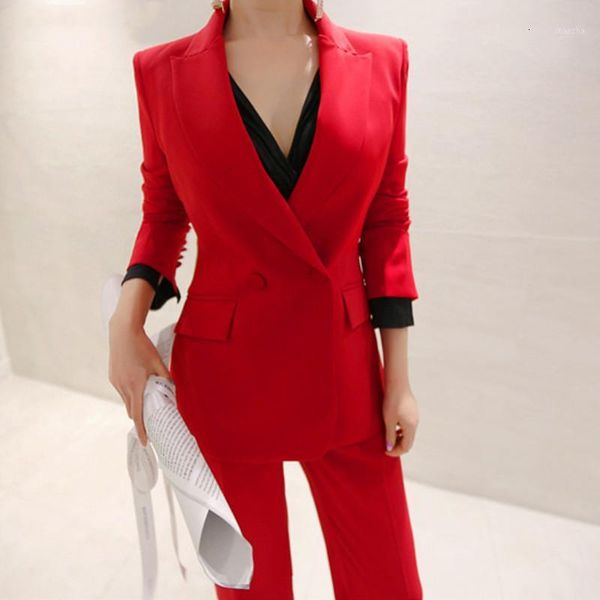 taotrees red women pant suits slim blazer jacket & ankle-length pants female blazer suits set 2 pieces set autumn1, White;black
taotrees red women pant suits slim blazer jacket & ankle-length pants female blazer suits set 2 pieces set autumn1, White;black