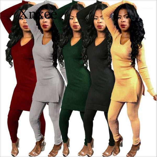2 two piece set women clothes autumn winter outfits long sleeve knit sweater +bodycon shorts suit matching pure color1, White
2 two piece set women clothes autumn winter outfits long sleeve knit sweater +bodycon shorts suit matching pure color1, White