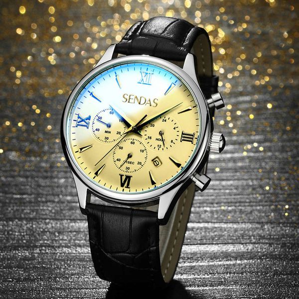 watch men's timing sports waterproof quartz business multifunctional 2021, Slivery;brown
watch men's timing sports waterproof quartz business multifunctional 2021, Slivery;brown