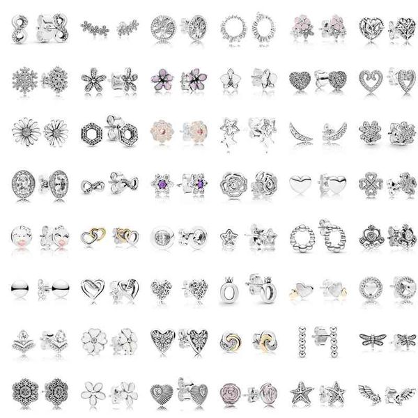 2021 trend trendy 925 sterling silver flower heart stud earrings women wedding pandora designer luxury jewelry personalized gift, Golden
2021 trend trendy 925 sterling silver flower heart stud earrings women wedding pandora designer luxury jewelry personalized gift, Golden