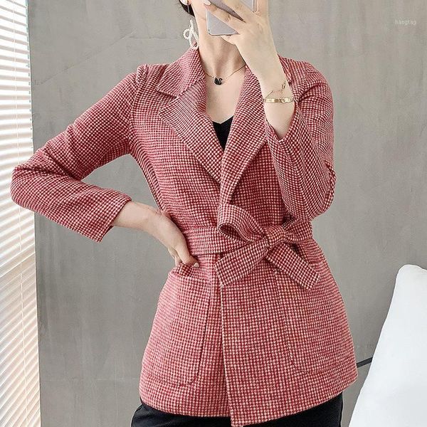 womens double-sided woolen coat autumn winter fashion elegant office ladies lattice cashmere overcoat with belt mujer chaqueta1, Black
womens double-sided woolen coat autumn winter fashion elegant office ladies lattice cashmere overcoat with belt mujer chaqueta1, Black