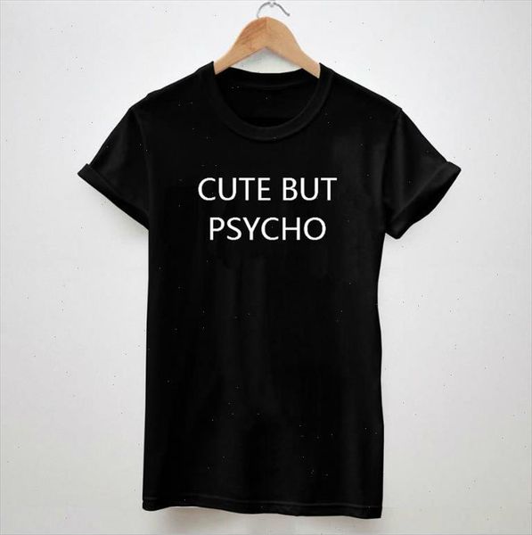 cute but psycho letters print women tshirt cotton shirt for lady white black tees big size s xxxl drop ship tz200
cute but psycho letters print women tshirt cotton shirt for lady white black tees big size s xxxl drop ship tz200