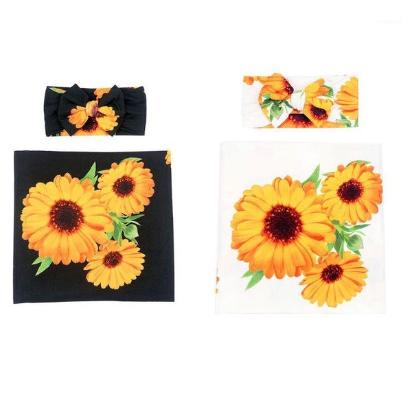 newborn sunflower receiving blanket headband set flower print soft and stretch baby swaddle wrap for summer months1
newborn sunflower receiving blanket headband set flower print soft and stretch baby swaddle wrap for summer months1