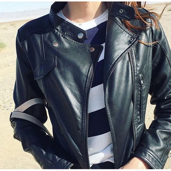 women spring leather jackets qualitr ladr motorcrcle biker short coat women pu leather jacket ladr autumn overcoat r1, Black
women spring leather jackets qualitr ladr motorcrcle biker short coat women pu leather jacket ladr autumn overcoat r1, Black