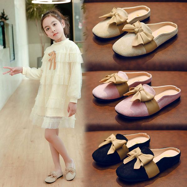 2021 bow sandals girls' spring new set foot casual baotou children's single sho, Black;red
2021 bow sandals girls' spring new set foot casual baotou children's single sho, Black;red