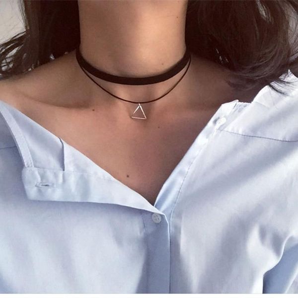 new fashion multilayer chokers necklaces for women triangle geometric pendant necklace collares fashion jewelry bijoux colar, Golden;silver
new fashion multilayer chokers necklaces for women triangle geometric pendant necklace collares fashion jewelry bijoux colar, Golden;silver
