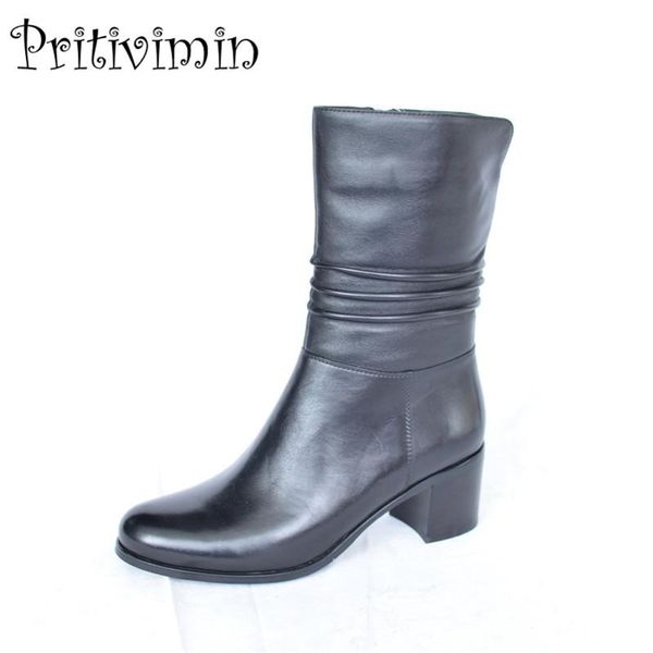 boots 2021 fashion ladies genuine leather bottines femmes winter woman warm lined shoes female thick heel riding pritivimin fn43, Black
boots 2021 fashion ladies genuine leather bottines femmes winter woman warm lined shoes female thick heel riding pritivimin fn43, Black