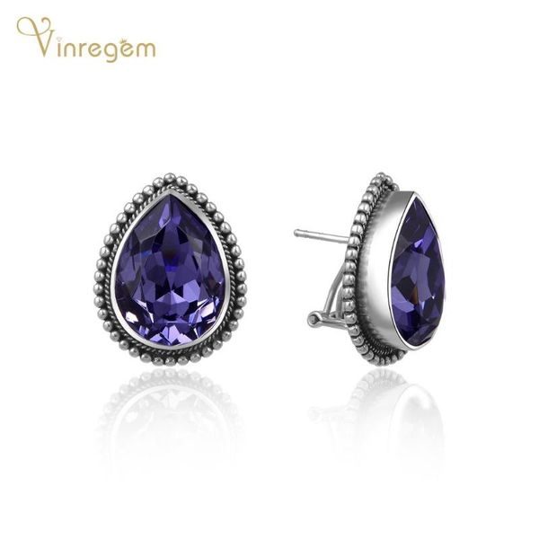 stud vinregem vintage 100% 925 sterling silver pear cut amethyst gemstone wedding engagement luxury ear studs earrings fine jewelry, Golden;silver
stud vinregem vintage 100% 925 sterling silver pear cut amethyst gemstone wedding engagement luxury ear studs earrings fine jewelry, Golden;silver