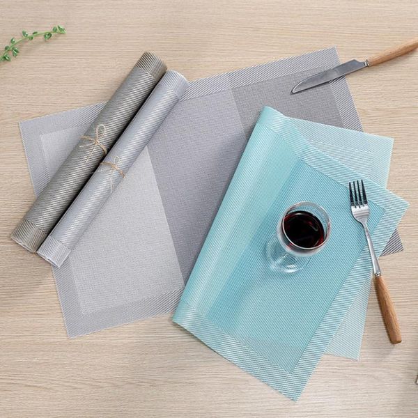 mats & pads 4pcs/lot 45x30cm european style gradient three colors placemat pvc anti-scalding plate bowl pad mug coasters dining table
mats & pads 4pcs/lot 45x30cm european style gradient three colors placemat pvc anti-scalding plate bowl pad mug coasters dining table