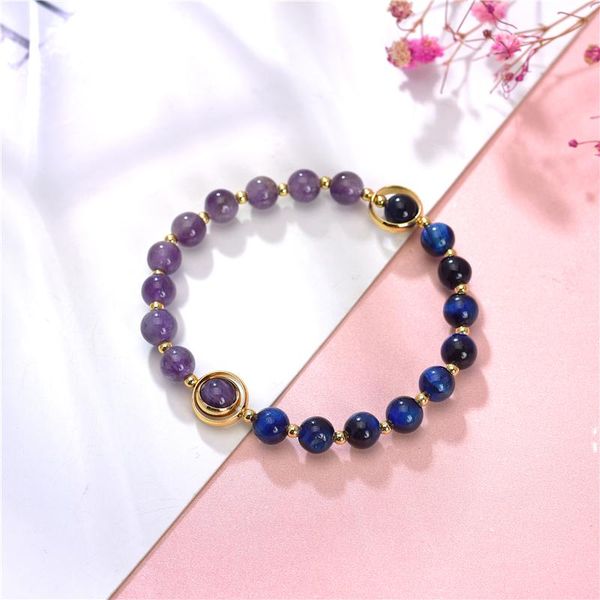 charm bracelets 6mm natural tiger eyes stone amethysts beads bracelet braided rope charms healing balance yoga for women bangles b430, Golden;silver
charm bracelets 6mm natural tiger eyes stone amethysts beads bracelet braided rope charms healing balance yoga for women bangles b430, Golden;silver