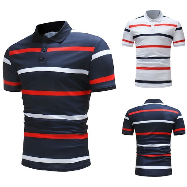 mens two colors striped casual shirts summer slim fit turn down collar short sleeve, White;black
mens two colors striped casual shirts summer slim fit turn down collar short sleeve, White;black