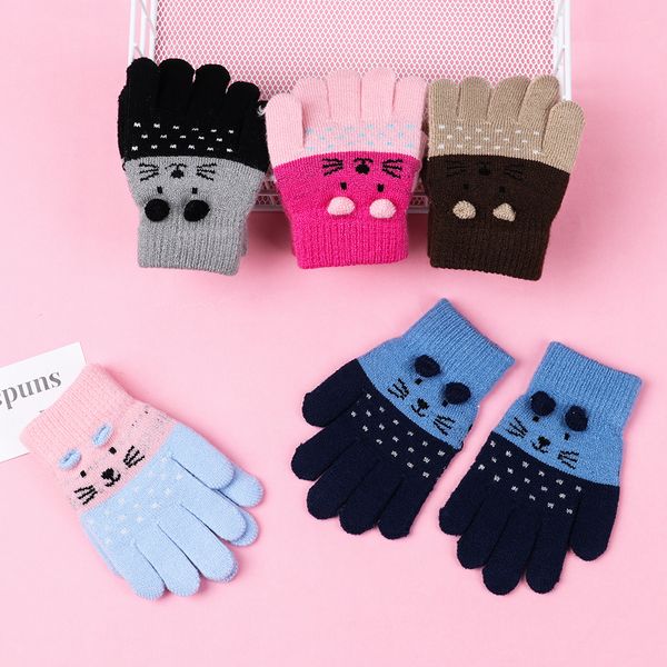 1 pair new cute cartoon cat kids winter thick knit mittens children keep warm gloves 0-3 years old
1 pair new cute cartoon cat kids winter thick knit mittens children keep warm gloves 0-3 years old