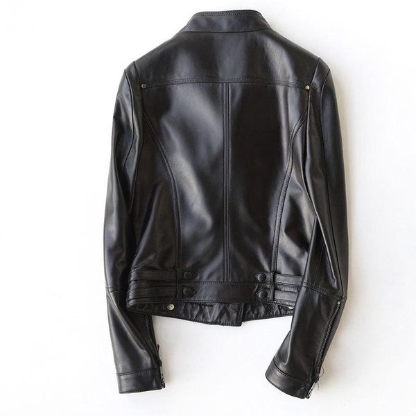 women's leather & faux genuine jacket women 2021 100% real sheepskin coat female short motorcycle jackets outerwear 27304 wyq1181, Black
women's leather & faux genuine jacket women 2021 100% real sheepskin coat female short motorcycle jackets outerwear 27304 wyq1181, Black