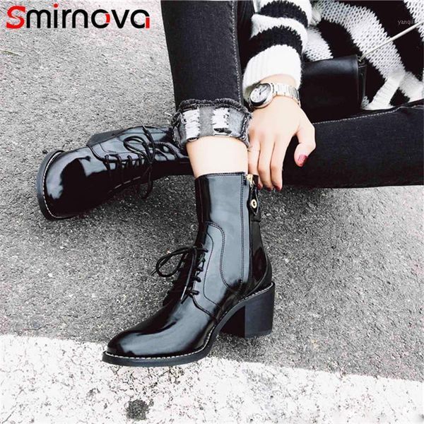 boots smirnova fashion 2021 elegant high heels ankle for woman lace up genuine leather classic square toe1, Black
boots smirnova fashion 2021 elegant high heels ankle for woman lace up genuine leather classic square toe1, Black