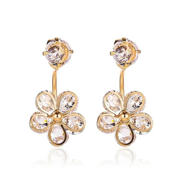 frosty style five-petal flower back hanging earrings for women ins sweet zircon flower earrings gothic retro fashion jewelry, Silver
frosty style five-petal flower back hanging earrings for women ins sweet zircon flower earrings gothic retro fashion jewelry, Silver
