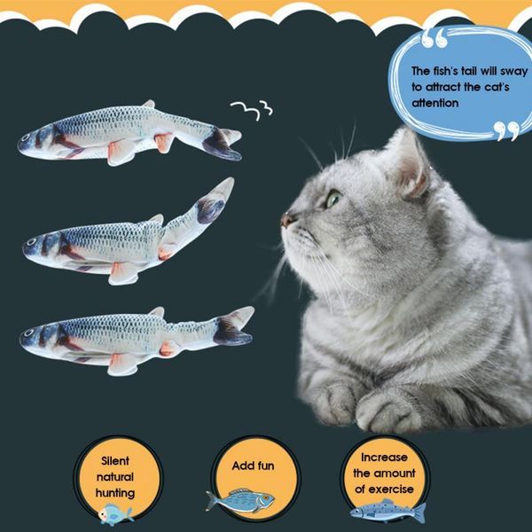 Pet Cat Toy Electric USB Charging Simulation Wagging Fish Toys Cat Chewing Playing Biting Supplies Electric Catnip Fish Toy
Pet Cat Toy Electric USB Charging Simulation Wagging Fish Toys Cat Chewing Playing Biting Supplies Electric Catnip Fish Toy