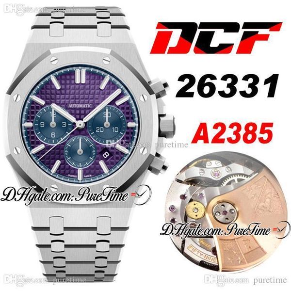 dcf 26331 cal a2385 automatic chronograph mens watch purple textured black dial stainless steel bracelet edition ptpa puretime f6, Slivery;brown
dcf 26331 cal a2385 automatic chronograph mens watch purple textured black dial stainless steel bracelet edition ptpa puretime f6, Slivery;brown