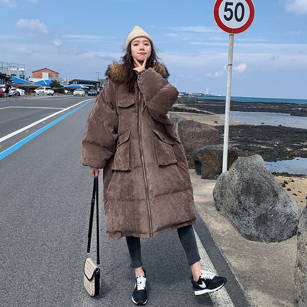 2021 new golden velvet winter ladies mid-length korean version oversized female bundled at knee height woman jacket ybhn, Black
2021 new golden velvet winter ladies mid-length korean version oversized female bundled at knee height woman jacket ybhn, Black