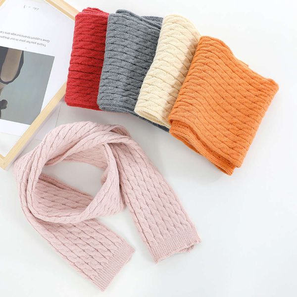 korean children's scarf pure edition wool simple monochrome knitting warm neck for boys and girls in winter g8ne, Red;brown 
korean children's scarf pure edition wool simple monochrome knitting warm neck for boys and girls in winter g8ne, Red;brown