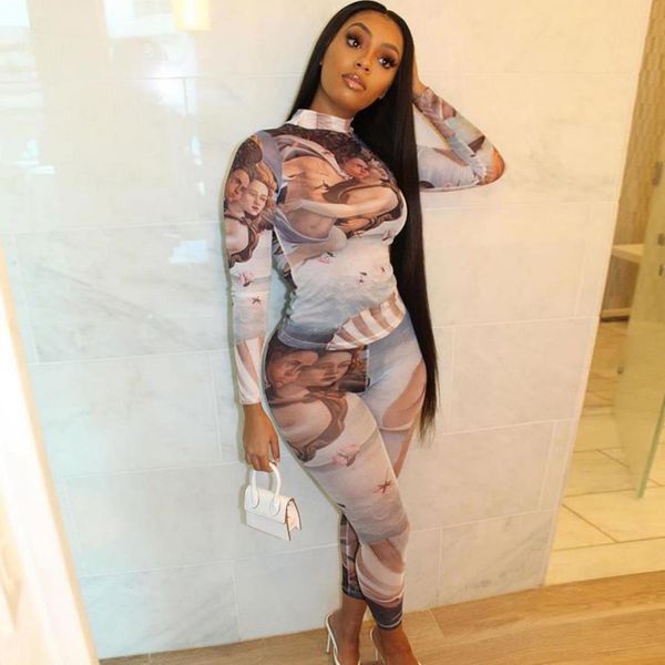 fashion cartoon graphic mesh female outfit fitness tracksuit women autumn long sleeve and pant two piece set new, Gray
fashion cartoon graphic mesh female outfit fitness tracksuit women autumn long sleeve and pant two piece set new, Gray