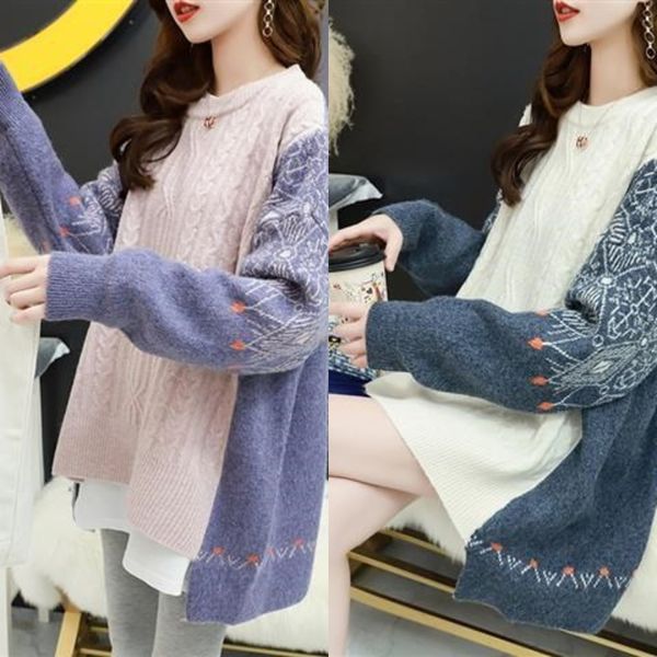 2020 new autumn winter mori pullover sweater women's pullover korean version loose wear medium length lazy sweater trend 5zpsw, White;black
2020 new autumn winter mori pullover sweater women's pullover korean version loose wear medium length lazy sweater trend 5zpsw, White;black