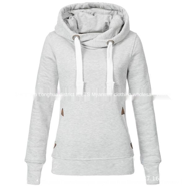women's winter new loose slimming solid color pocket hooded long sleeve women's winter new loose slimming solid color sweater swea, Black
women's winter new loose slimming solid color pocket hooded long sleeve women's winter new loose slimming solid color sweater swea, Black
