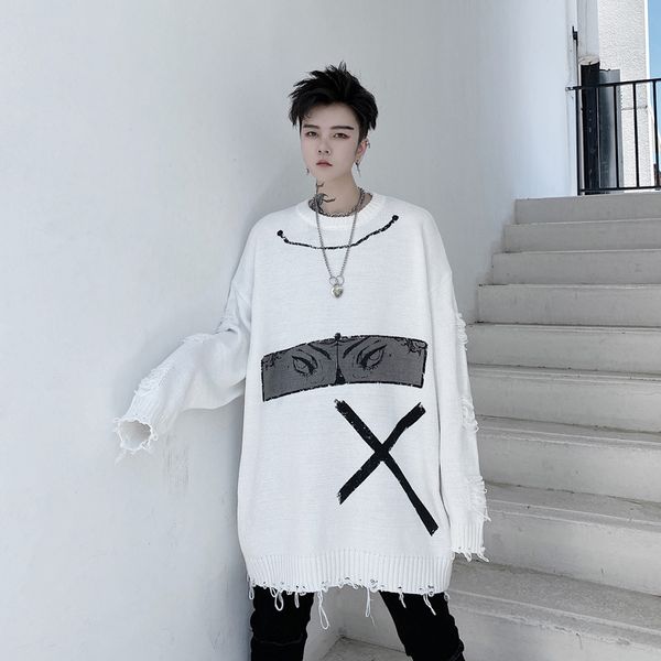 2020 fall men winter i look to broken hole causal pullover woman streetwear hip sweater knitted shirt ywv4, White;black
2020 fall men winter i look to broken hole causal pullover woman streetwear hip sweater knitted shirt ywv4, White;black