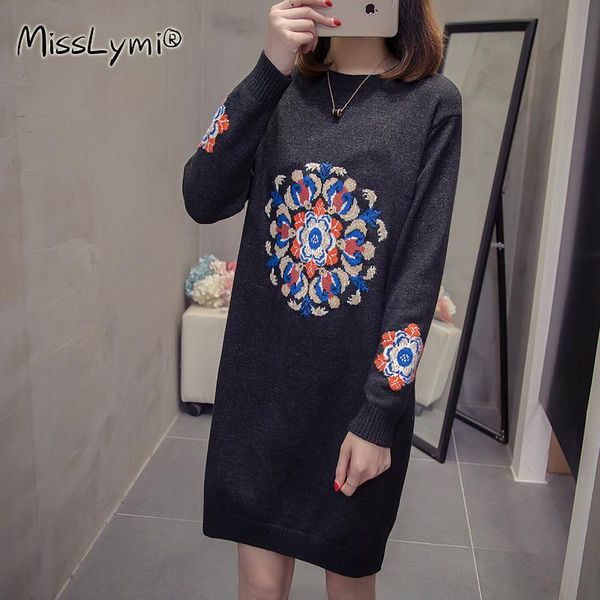 xxxl plus size knit sweater dress women winter clothes 2020 vintage flowers jacquard long sleeve ladies warm knitted dresses, Black;gray
xxxl plus size knit sweater dress women winter clothes 2020 vintage flowers jacquard long sleeve ladies warm knitted dresses, Black;gray