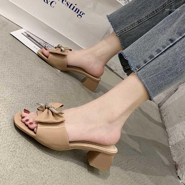 slippers bow knot ladies summer women shoes square toe high heel sandals fashion open slides chunky women1, Black
slippers bow knot ladies summer women shoes square toe high heel sandals fashion open slides chunky women1, Black