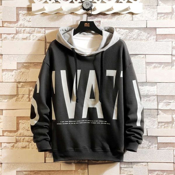 korean sweater loose men's spring hooded and long sleeve t-shirt fashion brand autumn sportswear, Gray
korean sweater loose men's spring hooded and long sleeve t-shirt fashion brand autumn sportswear, Gray