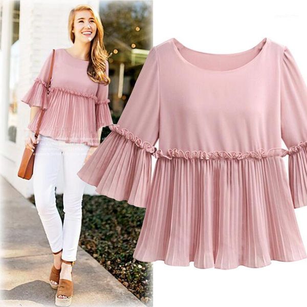 women's polos fashion 2021 women's clothing tees spring summer europe leaf coat fold chiffon shirt tees1, White
women's polos fashion 2021 women's clothing tees spring summer europe leaf coat fold chiffon shirt tees1, White
