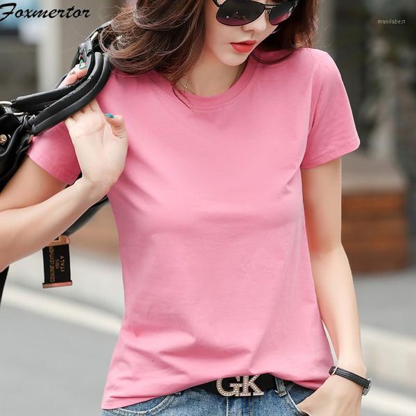 summer women tee shirt 6 solid color basic t shirt 2020 women casual o-neck harajuku summer korean tshirt black blue s-3xl1, White
summer women tee shirt 6 solid color basic t shirt 2020 women casual o-neck harajuku summer korean tshirt black blue s-3xl1, White