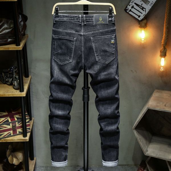 autumn black jeans men's slim leggings fashion brand versatile korean elastic trend thick pants, Blue
autumn black jeans men's slim leggings fashion brand versatile korean elastic trend thick pants, Blue