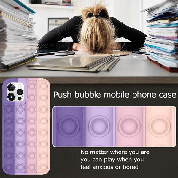 silicone anti-stress mobile cases protective cover relieve stress pop fidget sensory toys push bubble soft phone case for iphone
silicone anti-stress mobile cases protective cover relieve stress pop fidget sensory toys push bubble soft phone case for iphone