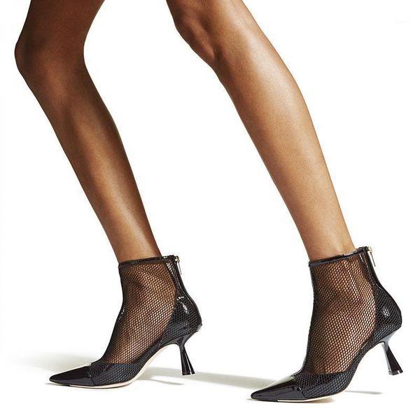 boots spring pointed toe mesh ankle pu zip hollow high heels women fashion ladies shoesbotas mujer1, Black
boots spring pointed toe mesh ankle pu zip hollow high heels women fashion ladies shoesbotas mujer1, Black