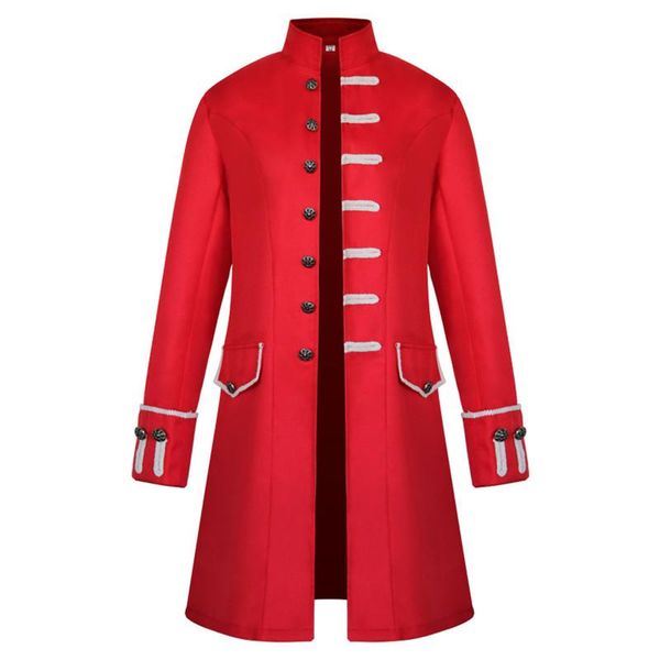 men's trench coats vintage mens frock coat stand collar gothic trim steampunk men cardigans long sleeve overcoat brocade jacket, Tan;black
men's trench coats vintage mens frock coat stand collar gothic trim steampunk men cardigans long sleeve overcoat brocade jacket, Tan;black