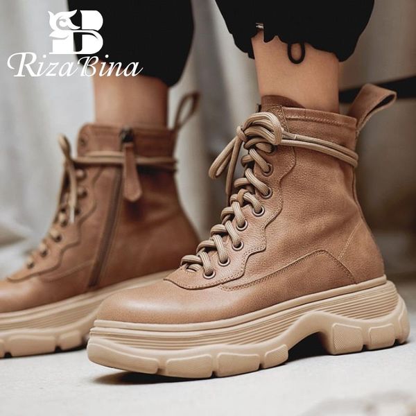 rizabina 2021 women real leather boots winter ankle boots women fashion zipper shoes casual flat heel footwear size 34-42, Black
rizabina 2021 women real leather boots winter ankle boots women fashion zipper shoes casual flat heel footwear size 34-42, Black