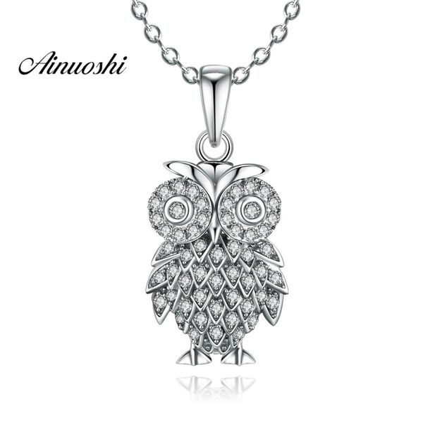 ainuoshi luxury 925 sterling silver pendant necklace for women lovely eagle cute owl long chain necklace wedding silver jewelry y200107
ainuoshi luxury 925 sterling silver pendant necklace for women lovely eagle cute owl long chain necklace wedding silver jewelry y200107