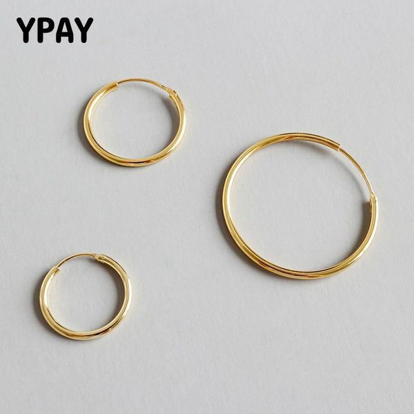 hoop & huggie ypay 100% real 925 sterling silver earring for women gold plated round circle loop earrings piercing fine jewelry yme280, Golden;silver
hoop & huggie ypay 100% real 925 sterling silver earring for women gold plated round circle loop earrings piercing fine jewelry yme280, Golden;silver