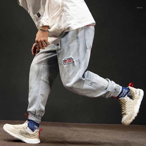 men's jeans wholesale 2021 spring autumn elastic waist washing streetwear denim cargo tooling hombre men's hip-hop loose beam pant, Blue
men's jeans wholesale 2021 spring autumn elastic waist washing streetwear denim cargo tooling hombre men's hip-hop loose beam pant, Blue