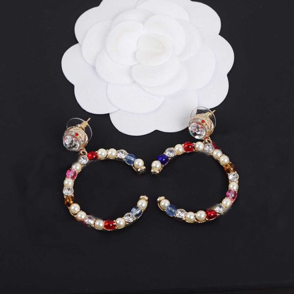 2022 luxury quality charm dangle drop earring with colorful beads and damond for women wedding jewelry gift have box stamp ps7293, Golden
2022 luxury quality charm dangle drop earring with colorful beads and damond for women wedding jewelry gift have box stamp ps7293, Golden