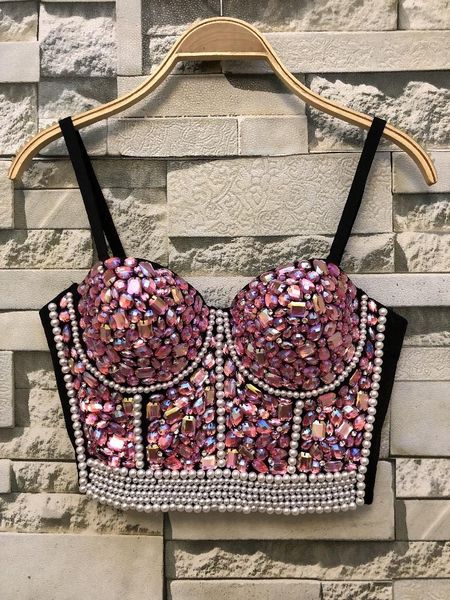 queen rhinestone bead bustier pearls diamond push up night club bralette women's bra cropped plus size1, White
queen rhinestone bead bustier pearls diamond push up night club bralette women's bra cropped plus size1, White