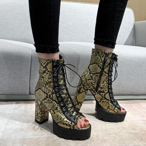 boots lady party motorcycle summer shoes women fish mouth lace up cross straps high heels ankle wholesale, Black
boots lady party motorcycle summer shoes women fish mouth lace up cross straps high heels ankle wholesale, Black