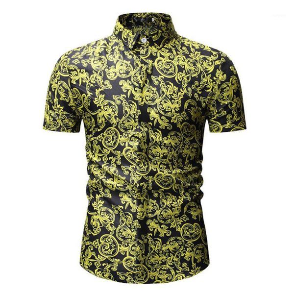 2019 mens shirt new fashion summer casual men's fit slim short sleeved printed stand collar button shirt blouse 401, White;black
2019 mens shirt new fashion summer casual men's fit slim short sleeved printed stand collar button shirt blouse 401, White;black
