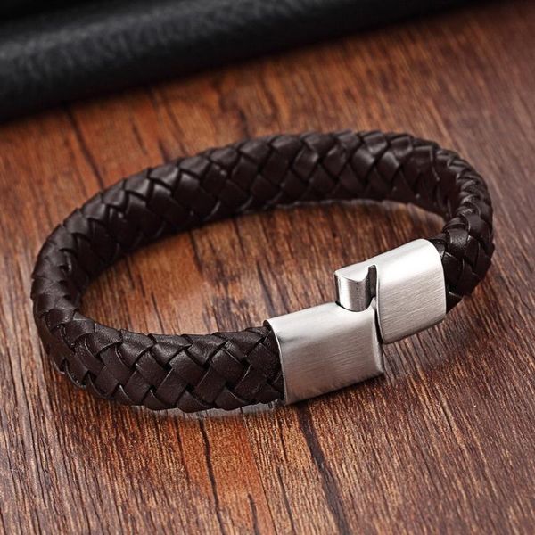 charm bracelets xqni fashion men leather stainless steel wristband bangles & jewelry, Golden;silver
charm bracelets xqni fashion men leather stainless steel wristband bangles & jewelry, Golden;silver