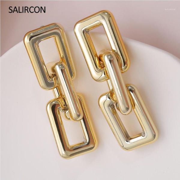 salircon minimalist women's layer square drop earrings exaggerated statement chunky chain long dangle earring brinco ccb jewelry1, Silver
salircon minimalist women's layer square drop earrings exaggerated statement chunky chain long dangle earring brinco ccb jewelry1, Silver