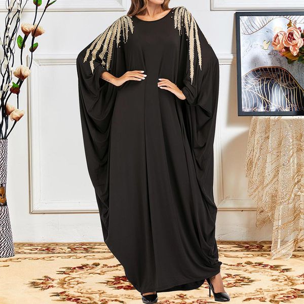 2021 dressed muslim europe, america, middle east fashion unleashes spring beads embroidered bat around the neck o80p, Black;gray
2021 dressed muslim europe, america, middle east fashion unleashes spring beads embroidered bat around the neck o80p, Black;gray